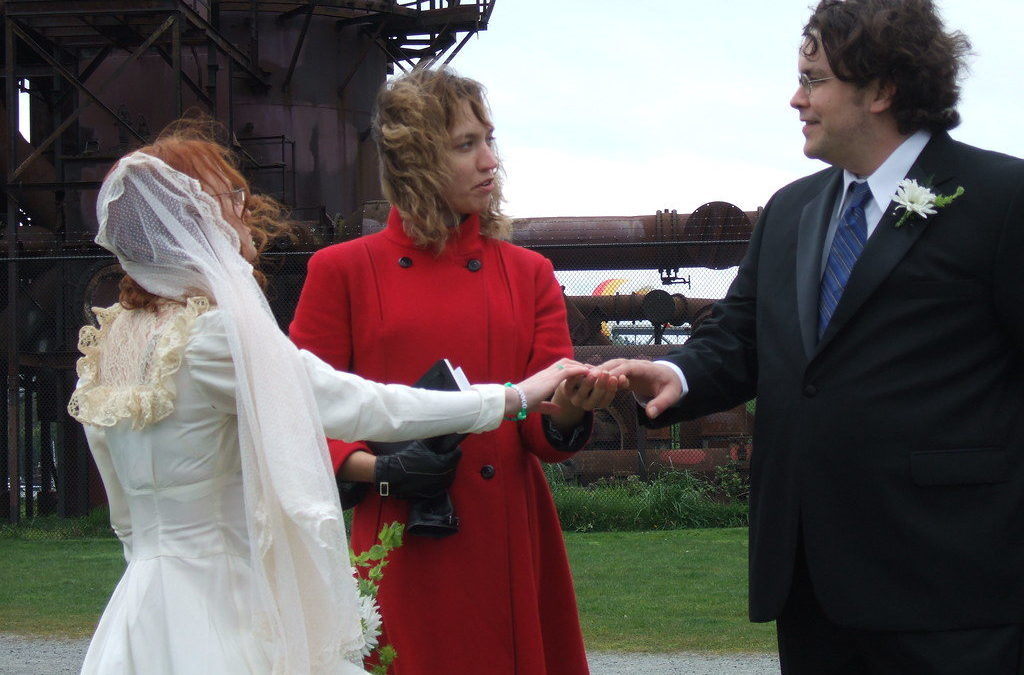 Swear your wedding vows upon an oathing stone